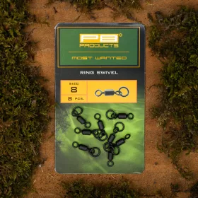   PB Products Ring Swivel 8 Krętlik z metalowym kółkiem 8szt.
