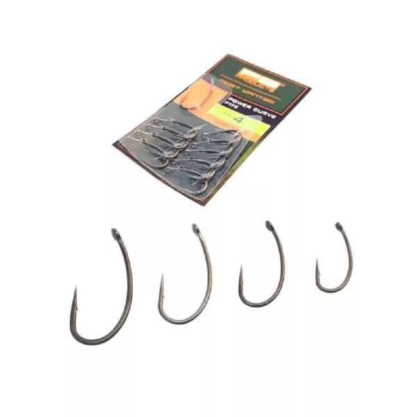 PB Products Power Curve Hook PTFE 8 Füles, Szakállas Horog 10db