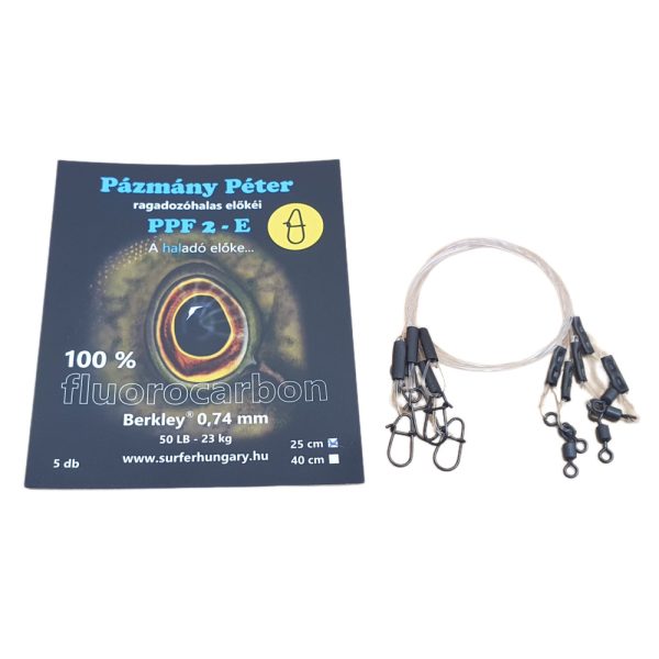 Pázmány Péter Berkley 100% Fluorocarbon Przypon spinningowy 0,74mm 25cm