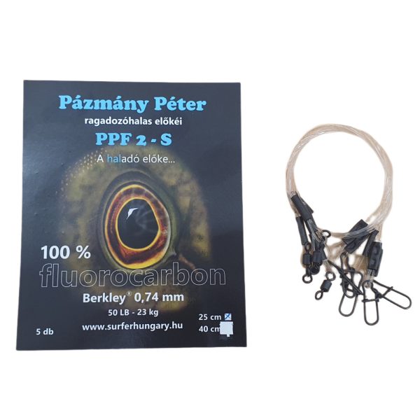 Pázmány Péter Berkley 100% Fluorocarbon Przypon spinningowy 0,74mm 25cm