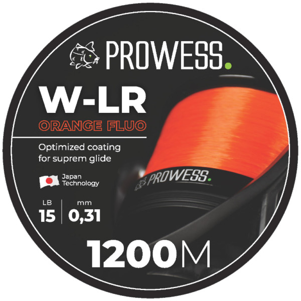 Prowess NYLON W-LR 0,33mm 1200m - Orange - Pomarańczowy