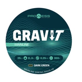   Prowess Gravi-T Mainline Braid X8 Ciemnozielona Tonąca 0,30mm 300m Plecionka Główna