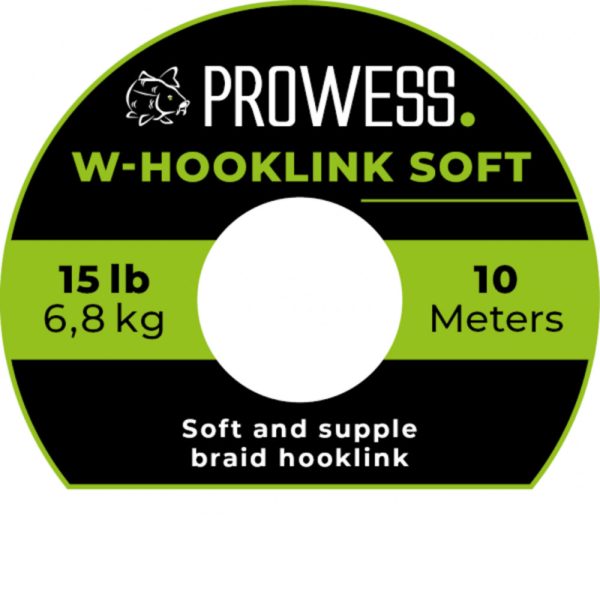 Prowess W-Hooklink Soft Braid 10m 25lb Zielona Plecionka Przyponowa