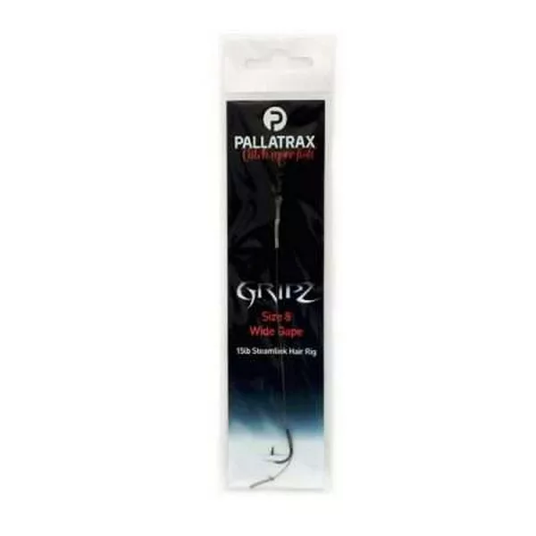 Pallatrax Gripz Wide Gape Hair Rigs 6 15lb Braid Pleciony Gotowy przypon