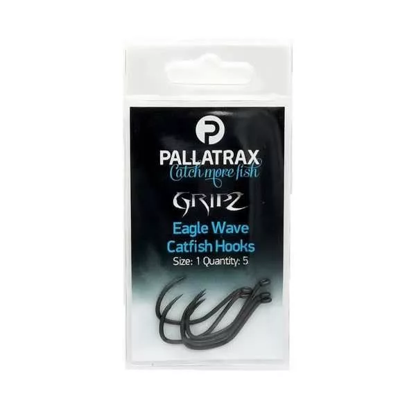 Pallatrax Gripz Catfish Hooks 1 Z uszkiem, Bezzadziorowy Haczyk sumowy 5szt