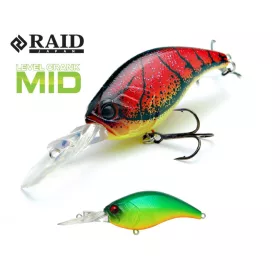   Raid Level Crank Mid 5,9cm 10,5gr 002 Shimanashi Tiger Wobler