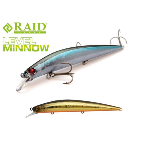 Raid Level Minnow 12,5cm 14gr 004 Real Kinkuro Wobbler