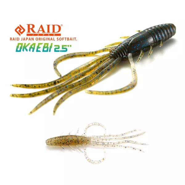 Raid Oka Ebi 6,3cm 046 Blue Sujiebi Plasztik Przynęta 8szt.