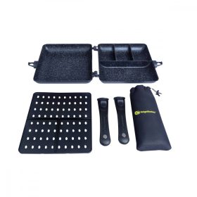   Ridgemonkey Connect Combi & Steamer Zestaw do pieczenia i gotowania na parze Granite Edition 2XL