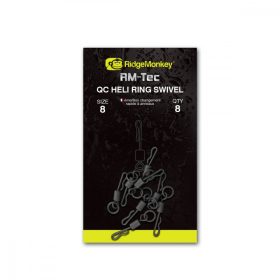   Ridgemonkey Rm-Tec Quick Change Heli Ring Swivel Rozmiar 8 Szybkozłączka Krętlika 8 szt.