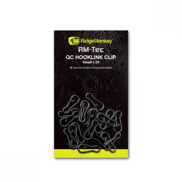 Ridgemonkey Rm-Tec Quick Change Hooklink Clip Klips 20 szt.