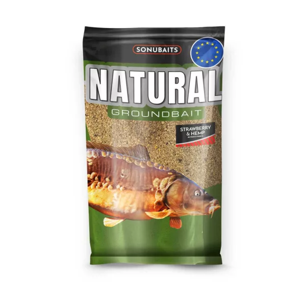 Sonubaits Natural Truskawkowo-Konopna Zanęta 1kg