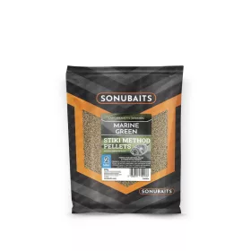   Sonubaits Stiki Method Pelletek Tengeri Zöld 2mm Etető Pellet 650gr