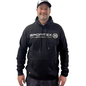 Sportex Hoodie Black Kapucnis Pulóver M