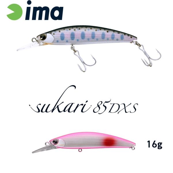 Ima Sukari 85DXS 8,3cm 16gr 013 Red Spot Pink Wobbler