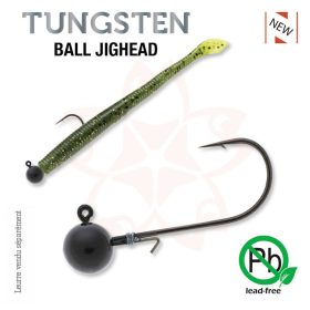   Sakura - TUNGSTEN BALL JIGHEAD 3/16 - 5,3G / Horog #2/0 x 2db (Fekete Szín) - JIG fej