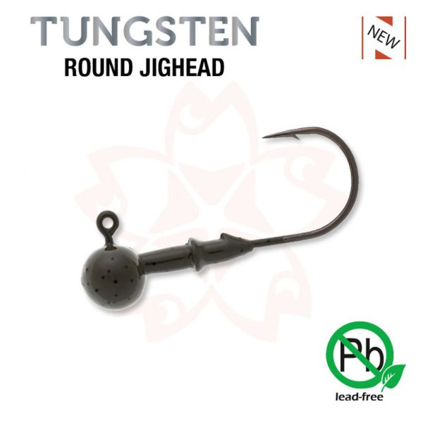 Sakura - TUNGSTEN ROUND JIGHEAD 1/16 - 1,8G / Horog #1/0 x 3db (Természetes Szín) - JIG fej