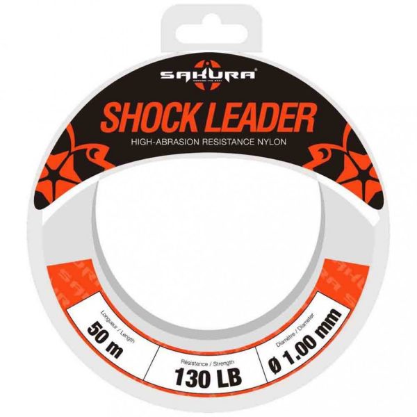 Sakura - SHOCK LEADER CLEAR 50 M - 0.74 mm / 60 Lb. Teszt - Előkezsinór - Fluorocarbon