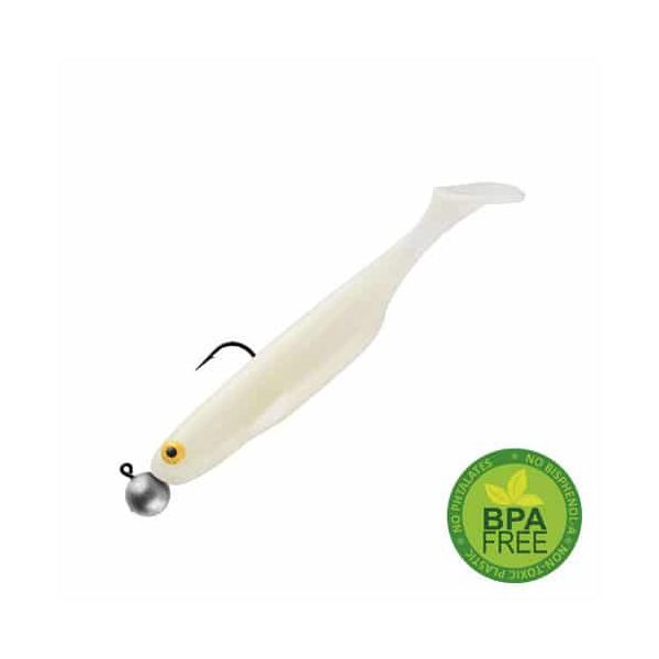 Sakura Shadura Rigged 100 Guma Perłowo Biała 100mm - 7gr - Ready Rig - Fabrycznie uzbrojona