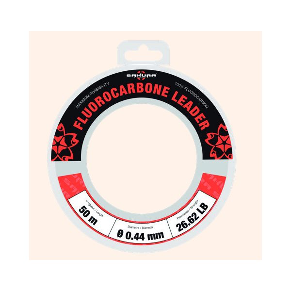 SAKURA FLUOROCARBON LEADER 0,445mm fluorocarbon előkezsinór / zsinór