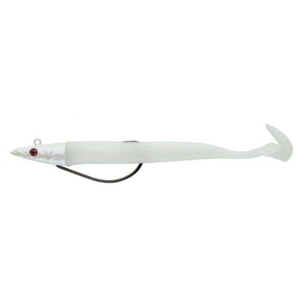 Sakura - SODIUM EEL 190 - 190MM - Jighead 35g - 077 (Pearl White) - Gumowa przynęta