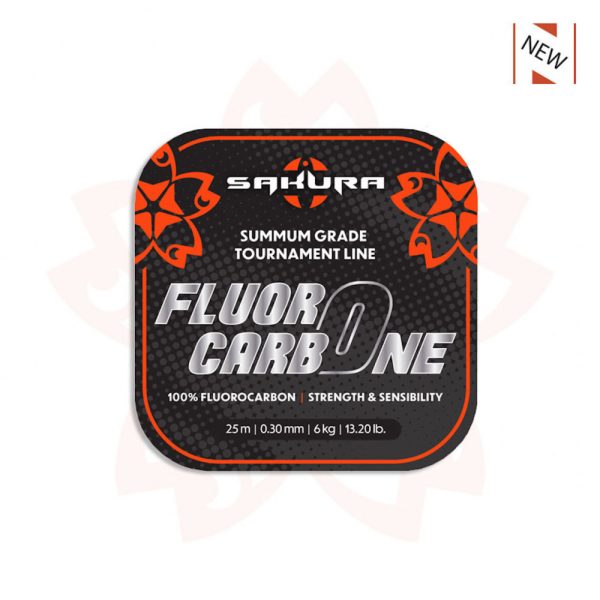 Sakura - FLUOROCARBONE - 25 M - 0.35 mm / 7,75 Kg - 17,0 Lb. - Előkezsinór - Fluorocarbon