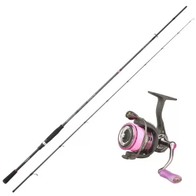   Sakura Stingray EGI STS 822 M 2,48m 7-30gr 2 részes Pergető Bot Stingray EGI 2.0 2506 FD Orsóval, Zsinórral