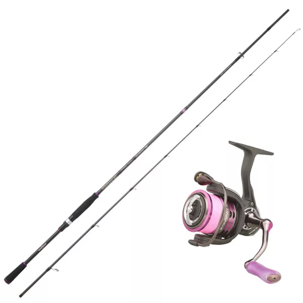 Sakura Stingray EGI STS 822 M 2,48m 7-30gr 2 részes Pergető Bot Stingray EGI 2.0 2506 FD Orsóval, Zsinórral