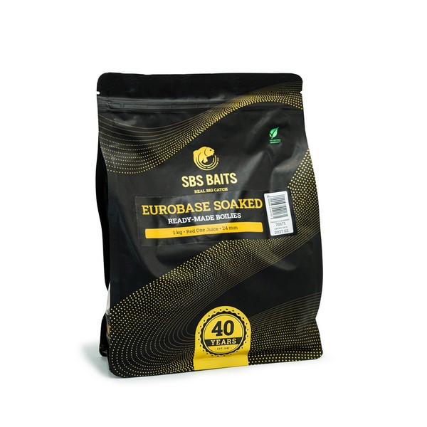 SBS Eurobase Soaked Ready-Made Boilies Soak Attract Natural 20mm Kulka Proteinowa 1kg