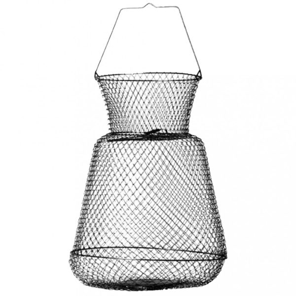SERT - ROUND SHAPE WIRE BASKET 33x27CM - Siatka na ryby - Tradycyjna siatka na ryby - Kosz druciany
