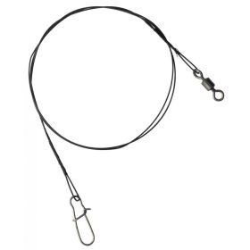   SERT - 7 STRAND TRACE + SWIVEL AND SNAP LINK - 50CM - 15KG - Przypon odporny na przegryzienie