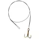 SERT - 7 STRAND TRACE WITH TREBLE HOOK - 60CM - 9KG - Przypon odporny na przegryzienie