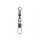 SERT - INTERLOCK SNAP + BARREL SWIVEL CZARNY N°4 X6 - Krętlik