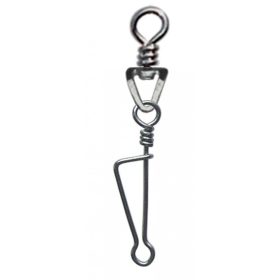   SERT - ITALIAN SWIVEL & SNAP LINK - NICKEL N°4 X6 - Krętlik