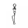 SERT - ITALIAN SWIVEL & SNAP LINK - CZARNY N°1 X8 - Krętlik