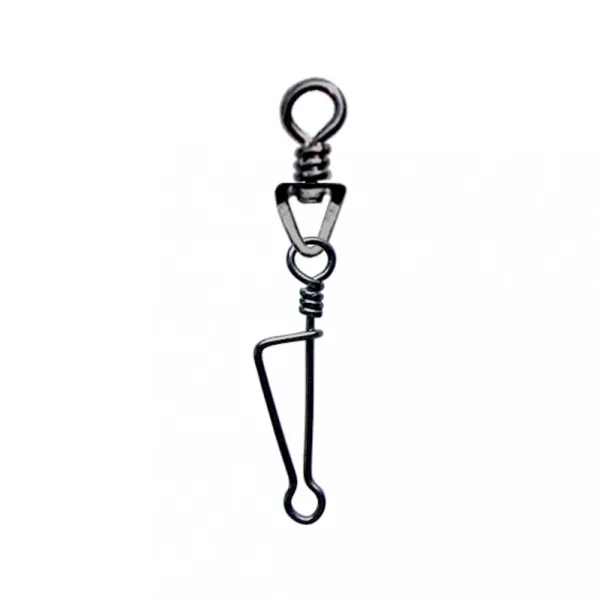 SERT - ITALIAN SWIVEL & SNAP LINK - CZARNY N°1 X8 - Krętlik
