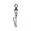 SERT - ITALIAN SWIVEL & SNAP LINK - CZARNY N°3 X8 - Krętlik
