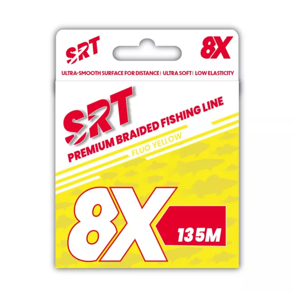Sert Tresse 8x Srt Fluo Żółta Plecionka 0,20mm 135m