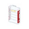 SRT 3080 Dwustronne Pudełko na Woblery z 2x3 Przegródkami 19,5x13x4cm