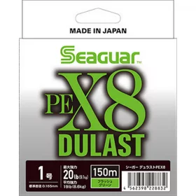   Seaguar Dulast PEX8 Flash Green 0,128mm 150m Pleciona żyłka główna