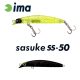 Ima Sasuke SS-50 5cm 1,7gr 008 Matt Night Black Wobbler