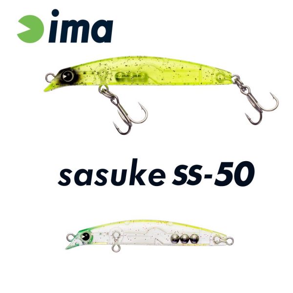 Ima Sasuke SS-50 5cm 1.7gr 010 Lime Red Pepper Wobbler