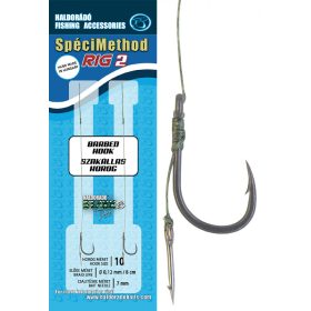   Haldorádó SpéciMethod Rig2 Braid 10 Przypon pleciony z hakiem z oczkiem i zadziorem