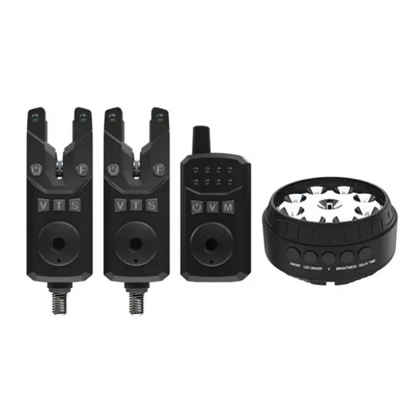 Sonik SKS2 Bite Alarms 2+1 Bivvy Lamp Elektryczny Zestaw Sygnalizatorów Brań