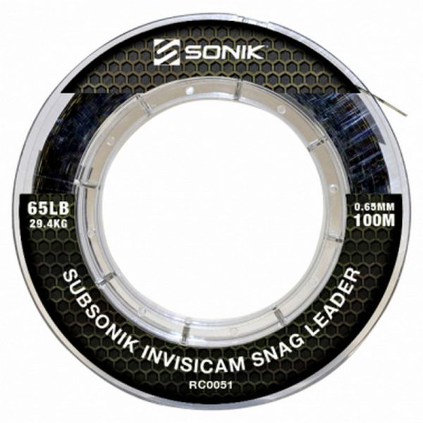 Sonik Subsonik Invisicam Snag Leader 100m 45lbs (0,55) Monofilamentowy przypon