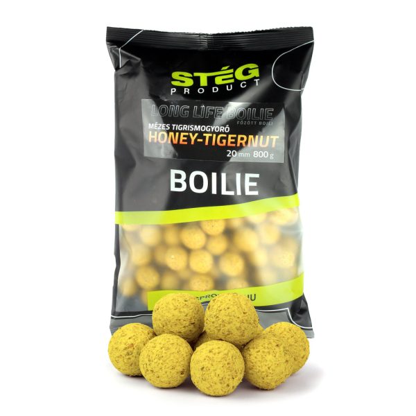 Stég Long Life Boilie 20mm Miód-Orzech Tygrysi Kulki proteinowe zanętowe 800gr