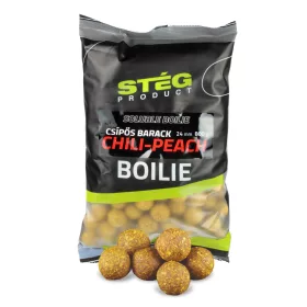 Stég Soluble Boilie Chili-Peach 24mm Etetőbojli 800gr