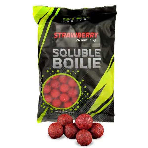 Stég Product Rozpuszczalna Kulka proteinowa 24mm Truskawka 1kg