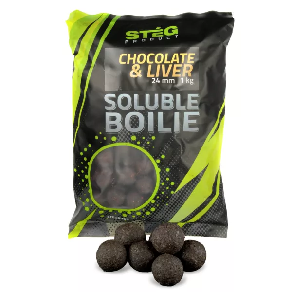 Stég Product Rozpuszczalna Kulka proteinowa 24mm Czekolada-Wątroba 1kg