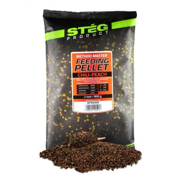 Stég Feeding Ostra Brzoskwinia 2mm 800gr Pellet zanętowy